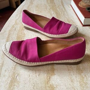 Dansko Lesley Happy Pink Nubuck Espadrille Shoes 40 9.5